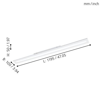 Eglo - LED Aptumšojams panelis LED/30W/230V + tālvadības pults