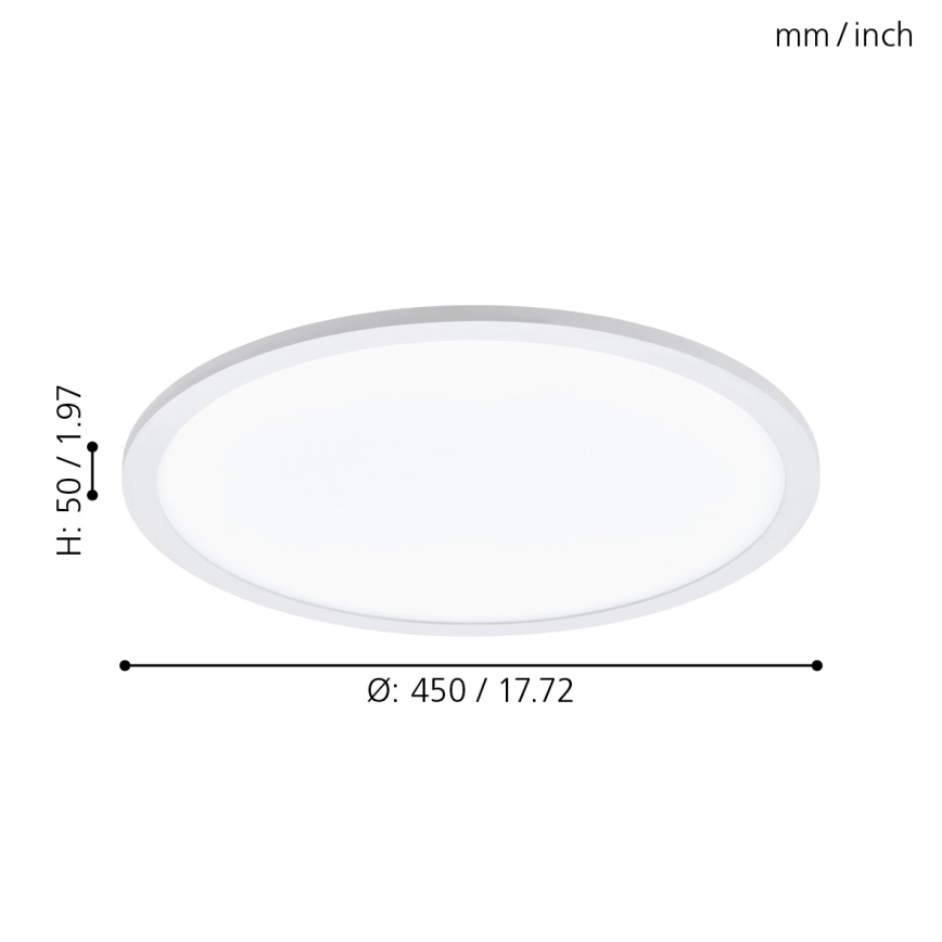 Eglo - LED Aptumšojama griestu lampa LED/19,5W/230V + TP