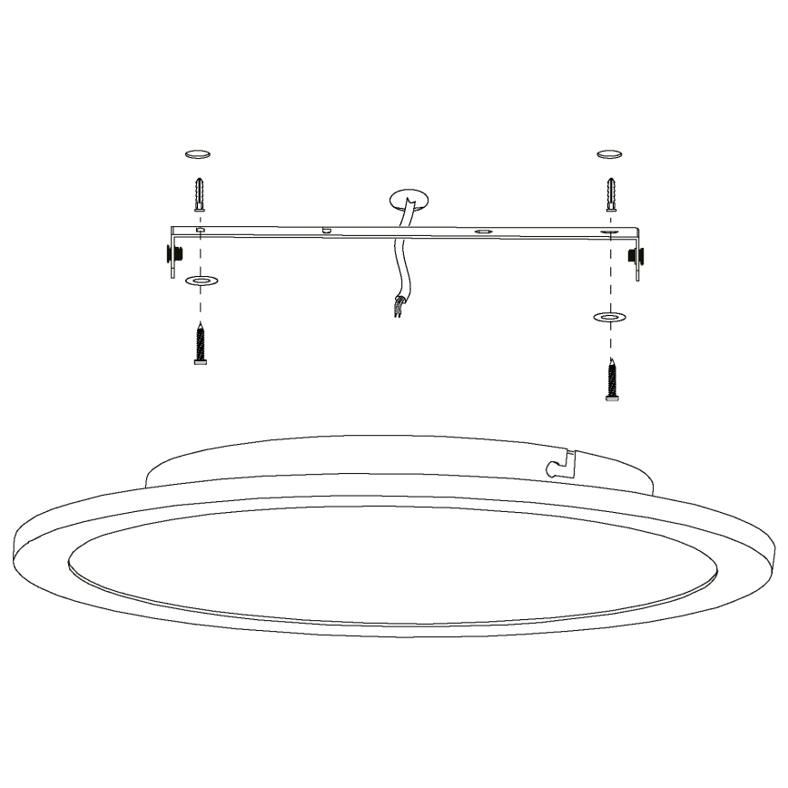 Eglo - LED Aptumšojama griestu lampa LED/19,5W/230V + TP
