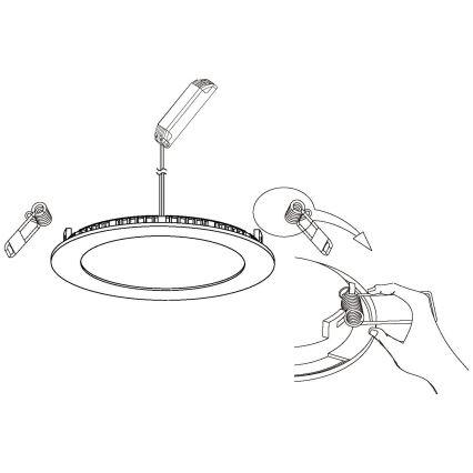 Eglo - LED Aptumšojams piekaramo griestu gaismeklis LED/5W/230V + tālvadības pults