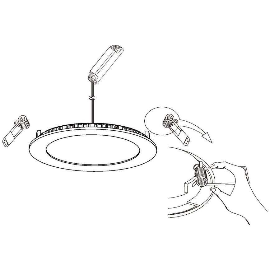 Eglo - LED Aptumšojams piekaramo griestu gaismeklis LED/5W/230V + tālvadības pults