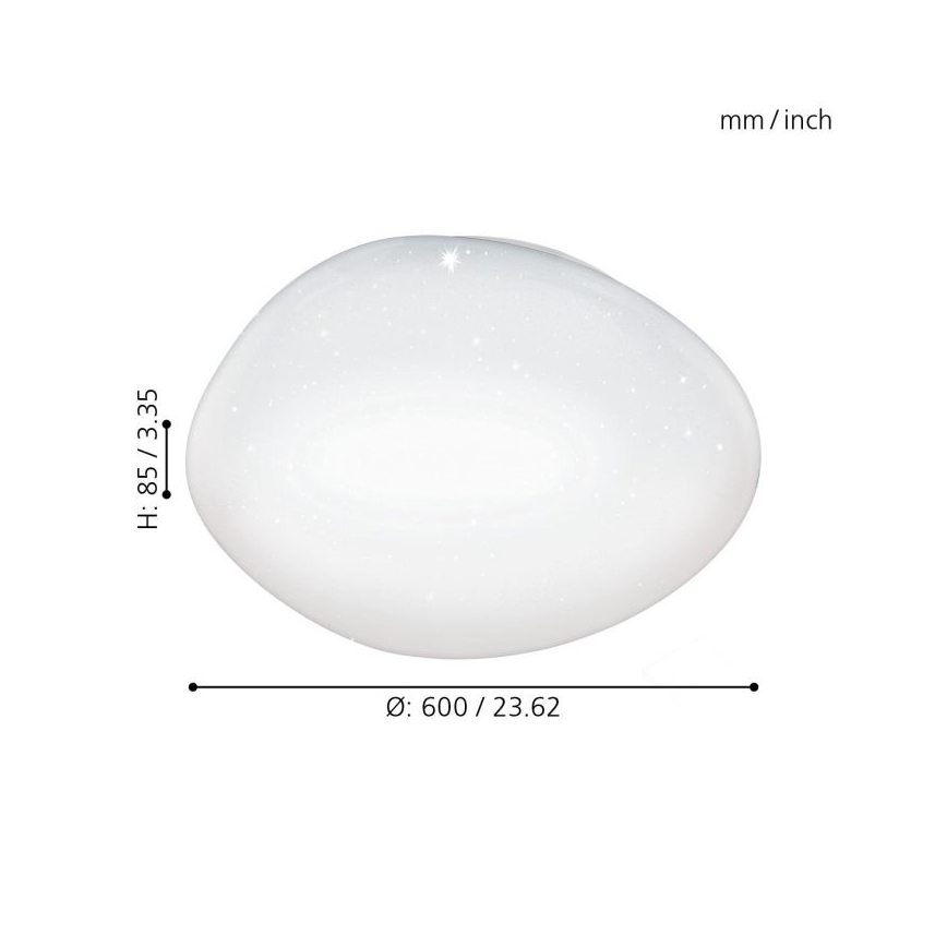 Eglo - LED Aptumšojama griestu lampa LED/36W/230V + tālvadības pults
