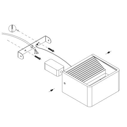 Eglo - LED Āra sienas lampa LED/6W/230V IP55