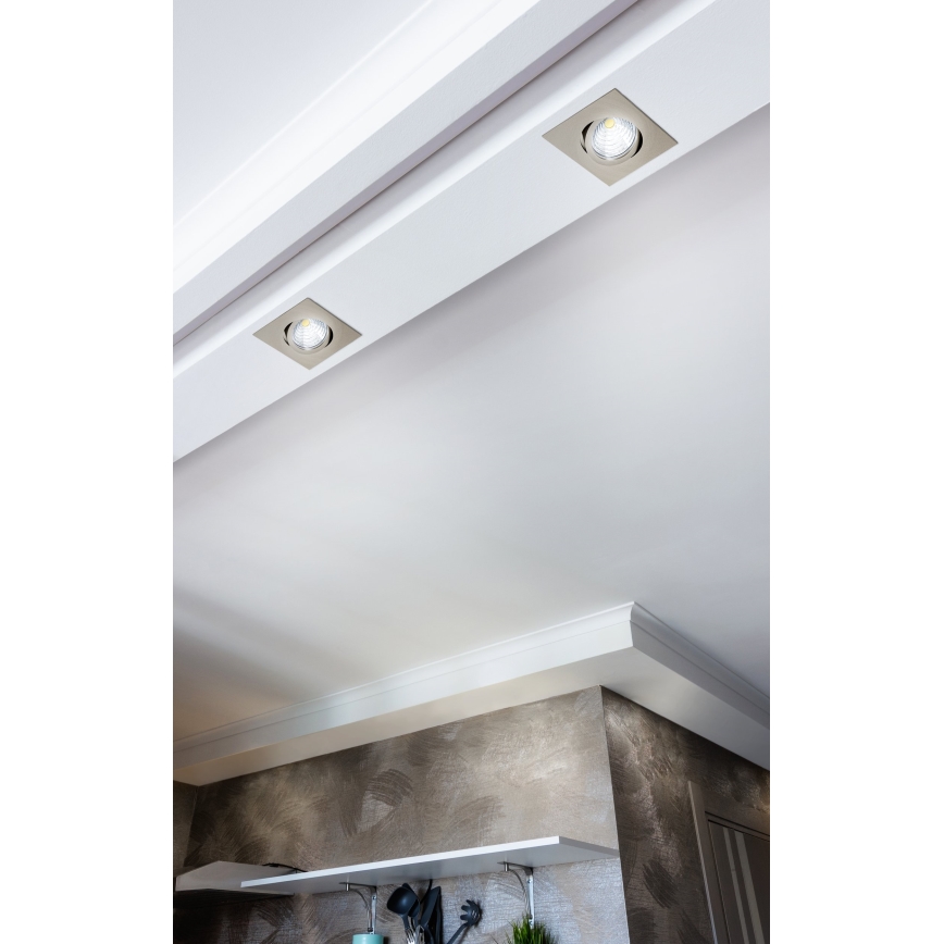 Eglo - LED aptumšojams iebūvējams griestu gaismeklis LED/6W/230V