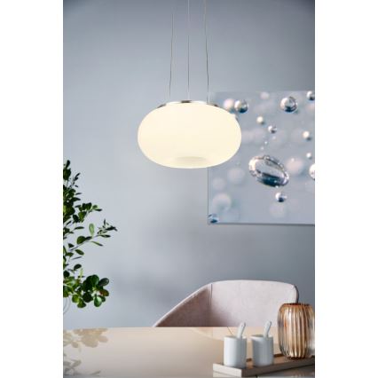 Eglo - LED RGB Aptumšojuma lustra ar auklu OPTICA-C LED/21W/230V d. 37,5 cm