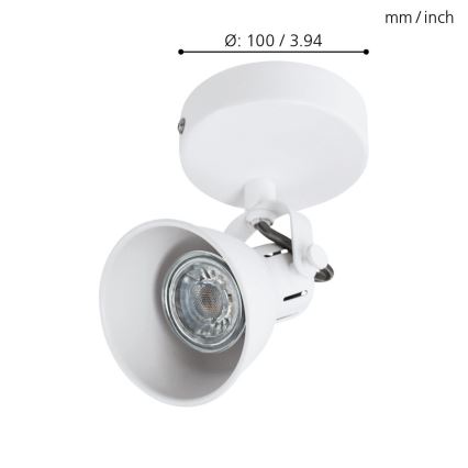 Eglo - LED sienas lampa 1xGU10/3,3W/230V