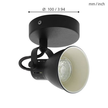 Eglo - LED sienas lampa 1xGU10/3,3W/230V