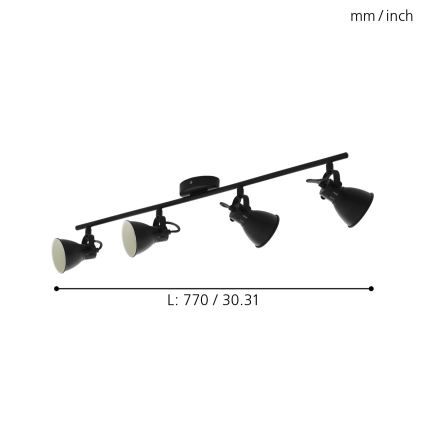 Eglo - LED lampa 4xLED/3,3W/230V