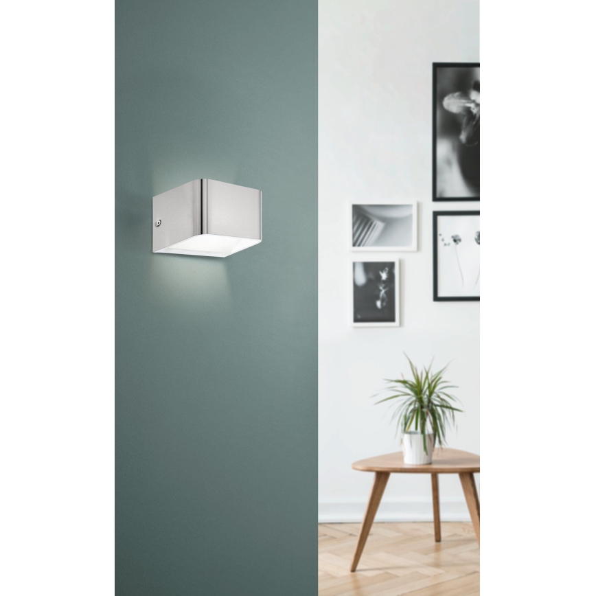 Eglo - LED Sienas lampa LED/6W/230V 3000K matēts hroms