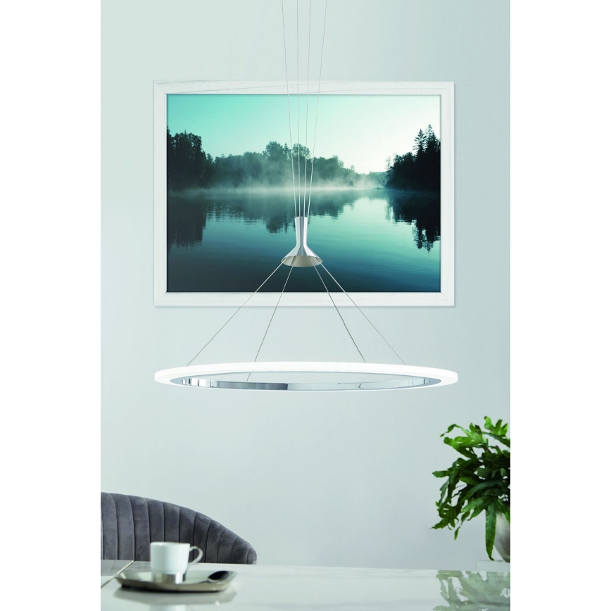 Eglo - LED RGB Aptumšojuma lustra ar auklu HORNITOS-C LED/37W/230V + tālvadības pults