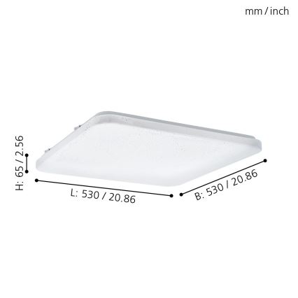 Eglo - LED griestu gaismeklis LED/49,5W/230V
