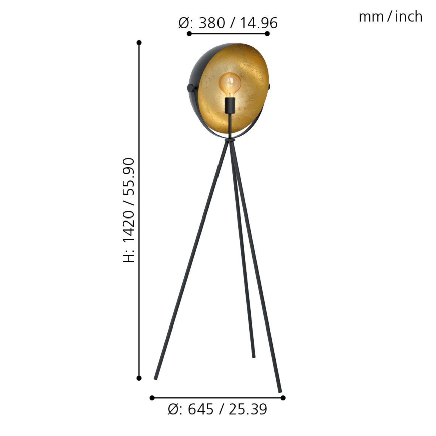 Eglo - Grīdas stāvlampa 1xE27/40W/230V