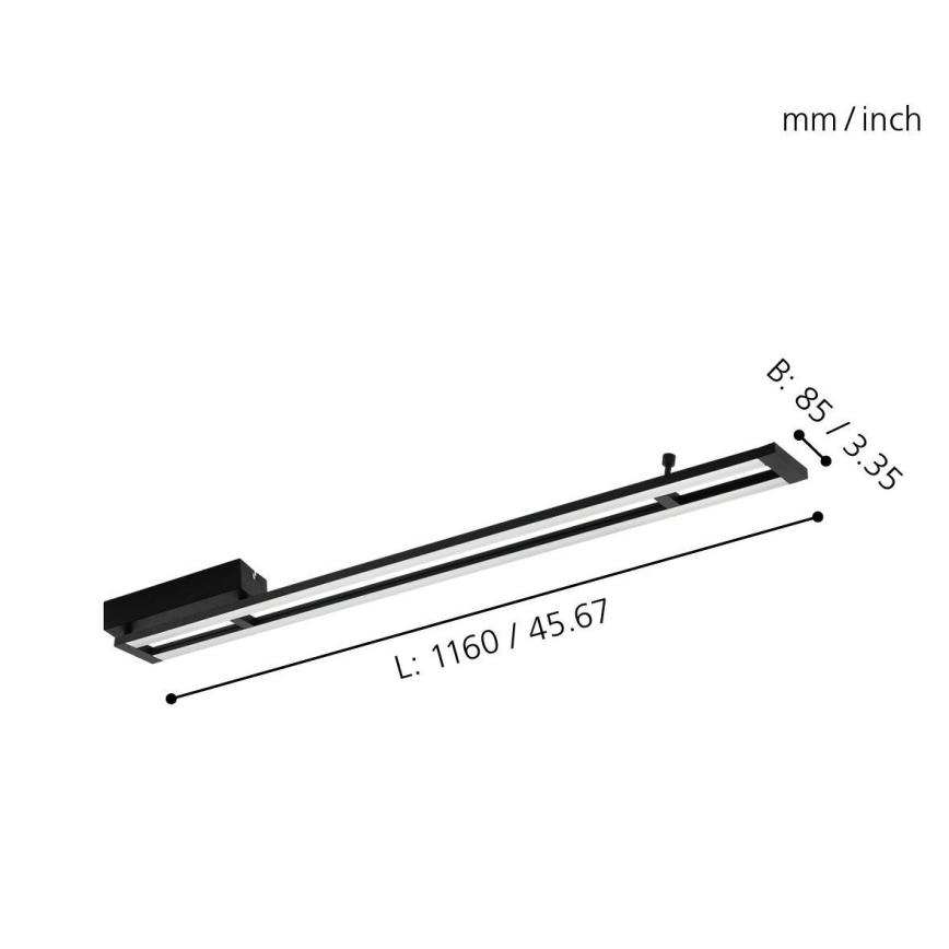 Eglo - LED Aptumšojams griestu gaismeklis LED/27W/230V