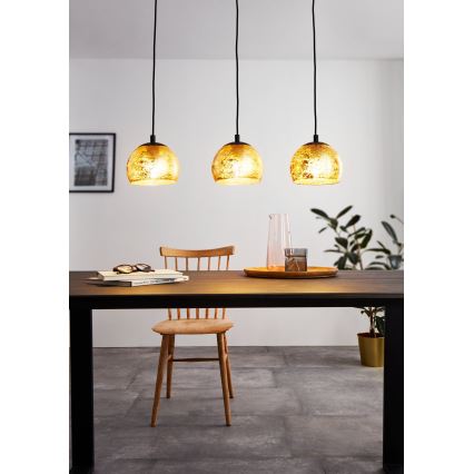 Eglo - Lustra ar auklu 3xE27/40W/230V