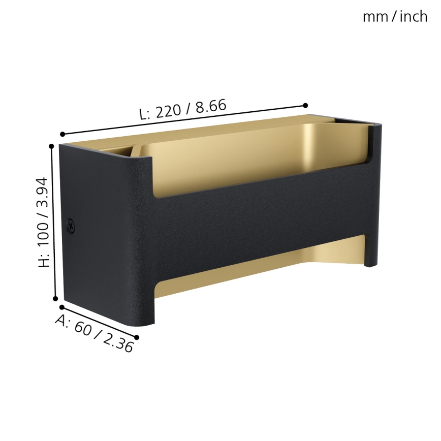 Eglo - LED sienas gaismeklis LED/10W/230V