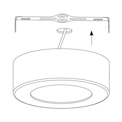 Eglo - LED RGB Regulējams griestu gaismeklis FUEVA-C LED/21W/230V