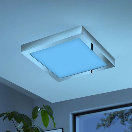 Eglo - LED RGBW Aptumšojama griestu lampa FUEVA-C LED/21W/230V Bluetooth IP44