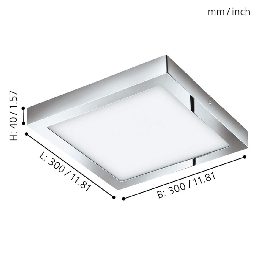 Eglo - LED RGBW Aptumšojama griestu lampa FUEVA-C LED/21W/230V Bluetooth IP44