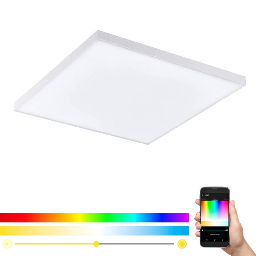 Eglo - LED RGB Aptumšojama griestu lampa TURCONA-C LED/15W/230V + tālvadības pults