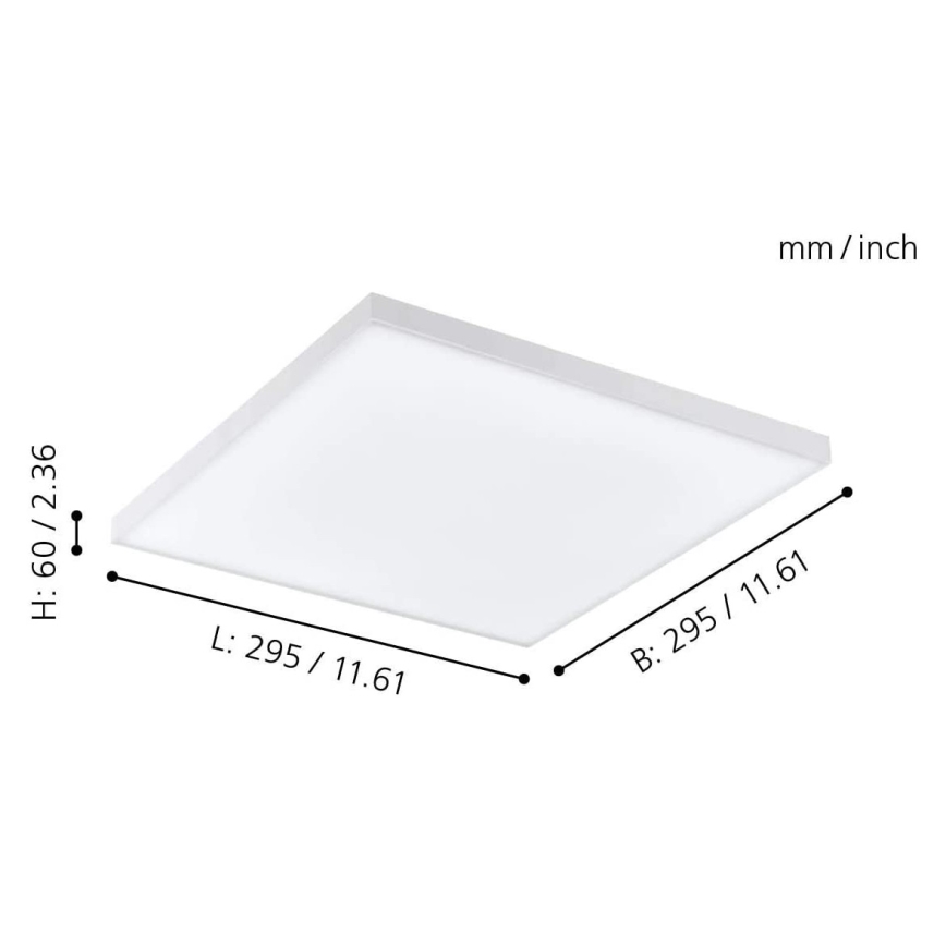 Eglo - LED RGB Aptumšojama griestu lampa TURCONA-C LED/15W/230V + tālvadības pults