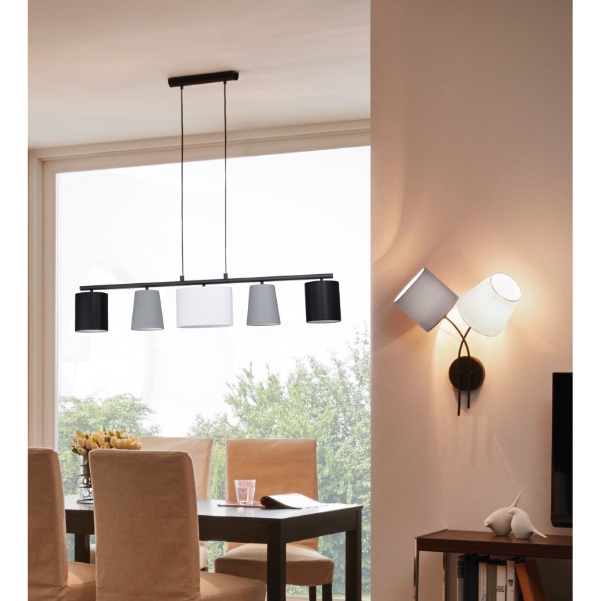 Eglo - Lustra ar auklu 5xE14/25W/230V