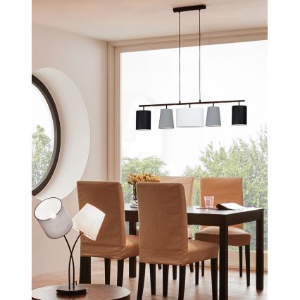 Eglo - Lustra ar auklu 5xE14/25W/230V