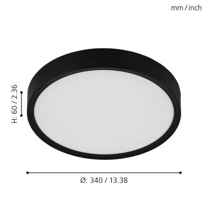 Eglo - LED Griestu gaismeklis LED/16,8W/230V