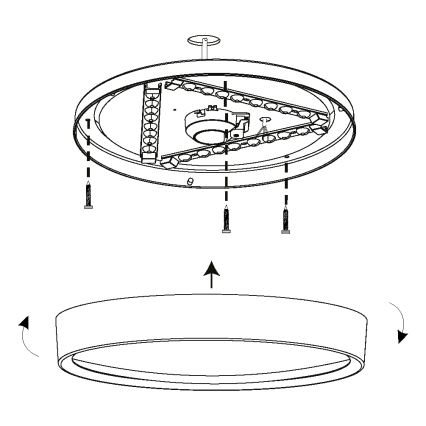 Eglo - LED Griestu gaismeklis LED/16,8W/230V