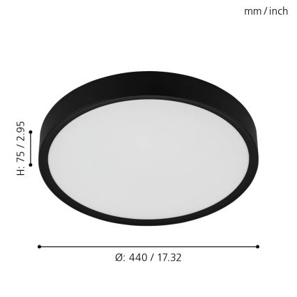 Eglo - LED Griestu gaismeklis LED/33,5W/230V