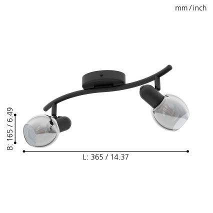 Eglo - Lampa 2xE14/28W/230V