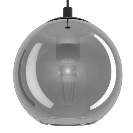 Eglo - lustra uz kabeļa, 10 x E27, 40 W, 230 V, melna/spīdīgi hromēta