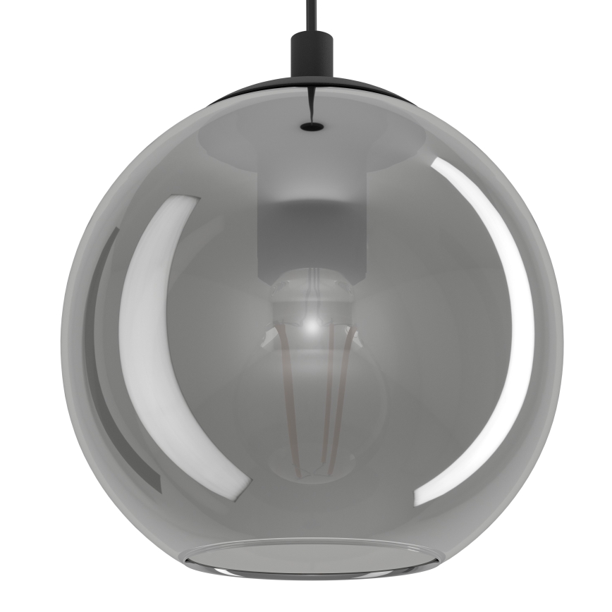 Eglo - lustra uz kabeļa, 10 x E27, 40 W, 230 V, melna/spīdīgi hromēta