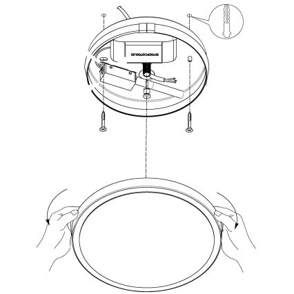 Eglo - LED Griestu gaismeklis LED/8,6W/230V