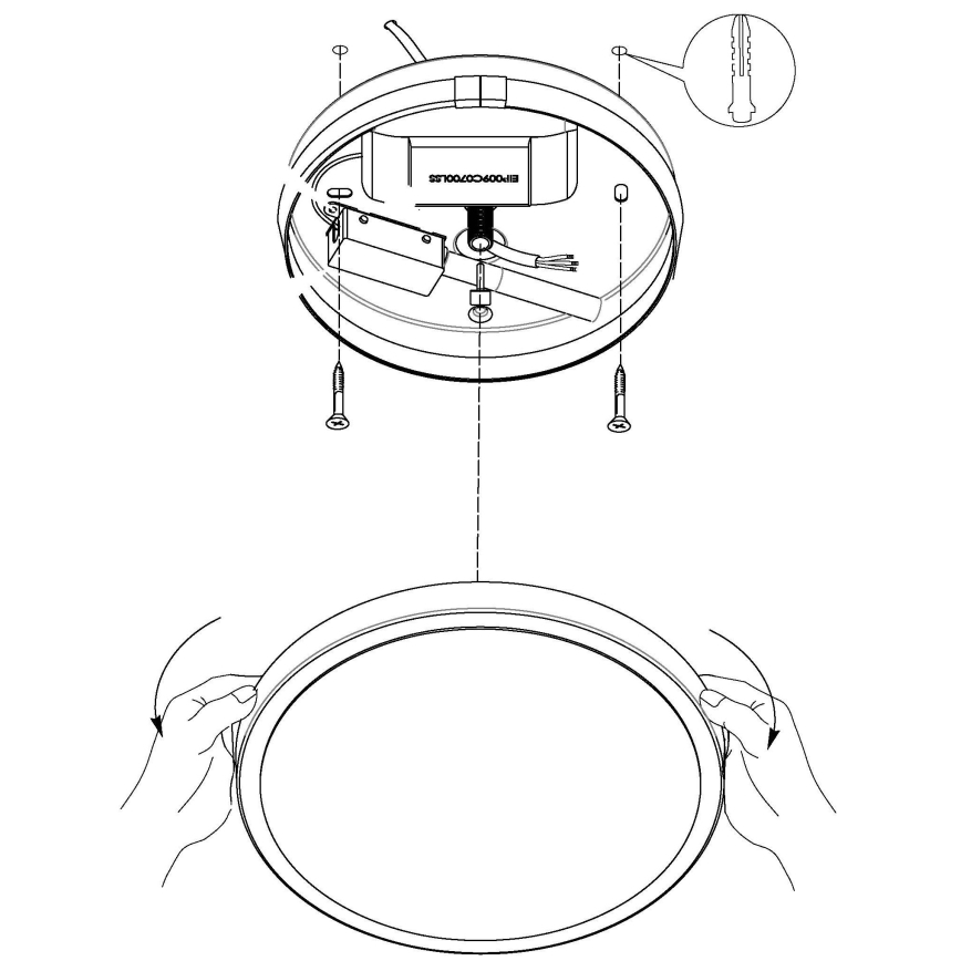 Eglo - LED Griestu gaismeklis LED/8,6W/230V