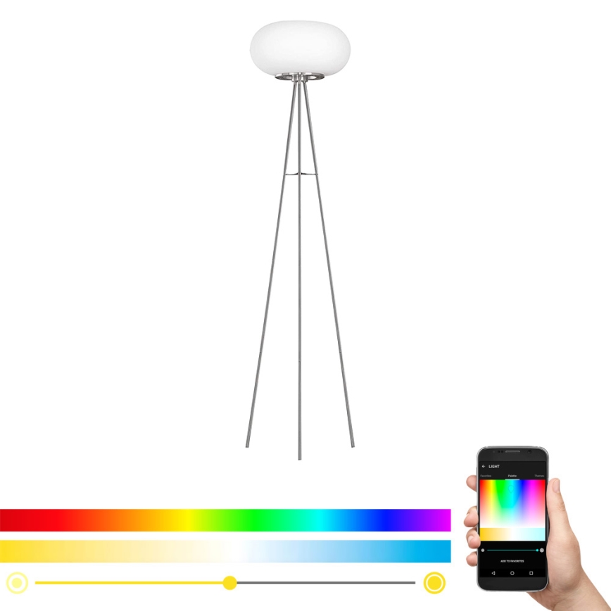 Eglo - LED RGB Aptumšojama grīdas stāvlampa OPTICA-C LED/17W/230V d. 56 cm