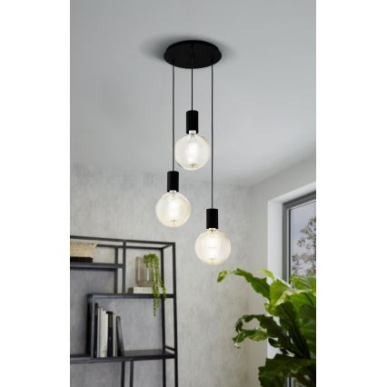Eglo - Lustra ar auklu 3xE27/40W/230V