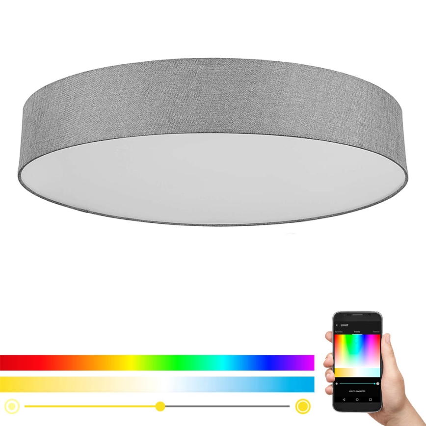 Eglo - LED RGB Aptumšojams griestu gaismeklis ROMAO-C LED/42W/230V + TP
