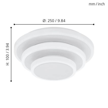 Eglo - LED Griestu gaismeklis LED/11,4W/230V + LED/8,6W + LED/5,4W