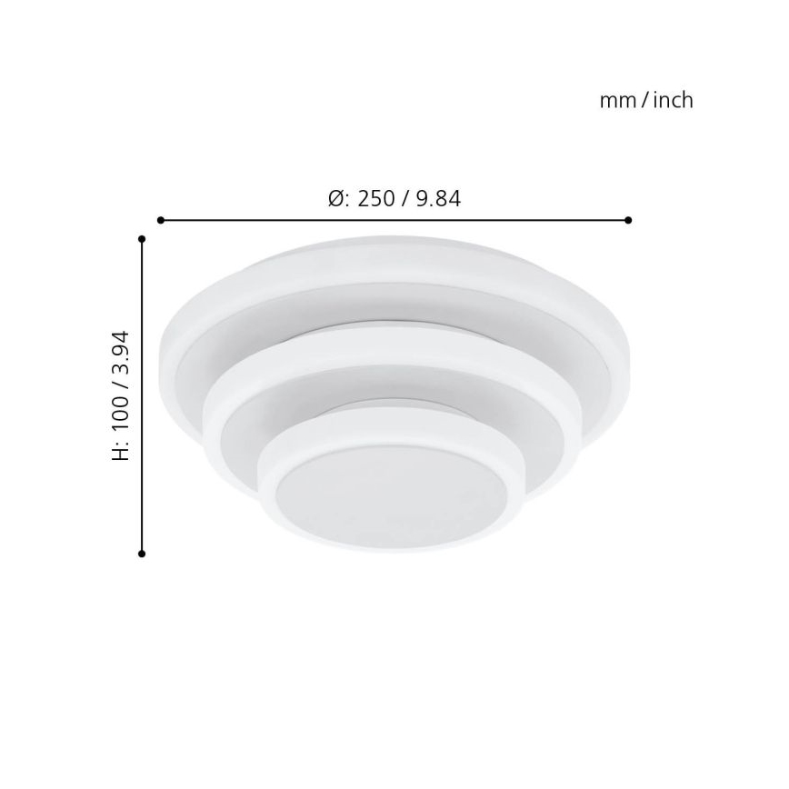 Eglo - LED Griestu gaismeklis LED/11,4W/230V + LED/8,6W + LED/5,4W