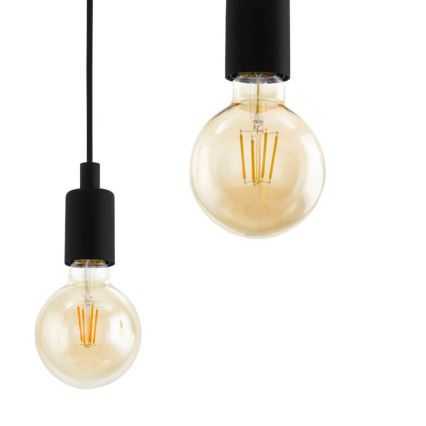 Eglo - Lustra ar auklu 6xE27/60W/230V zirneklis