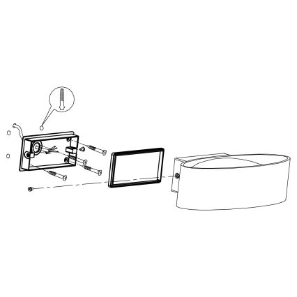 Eglo - LED Āra sienas gaismeklis LED/10W/230V IP44