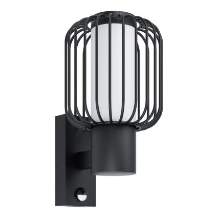Eglo - Āra sienas gaismeklis ar sensoru 1xE27/28W/230V IP44
