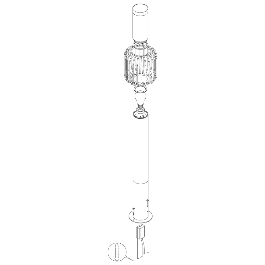 Eglo - Āra lampa 1xE27/28W/230V IP44