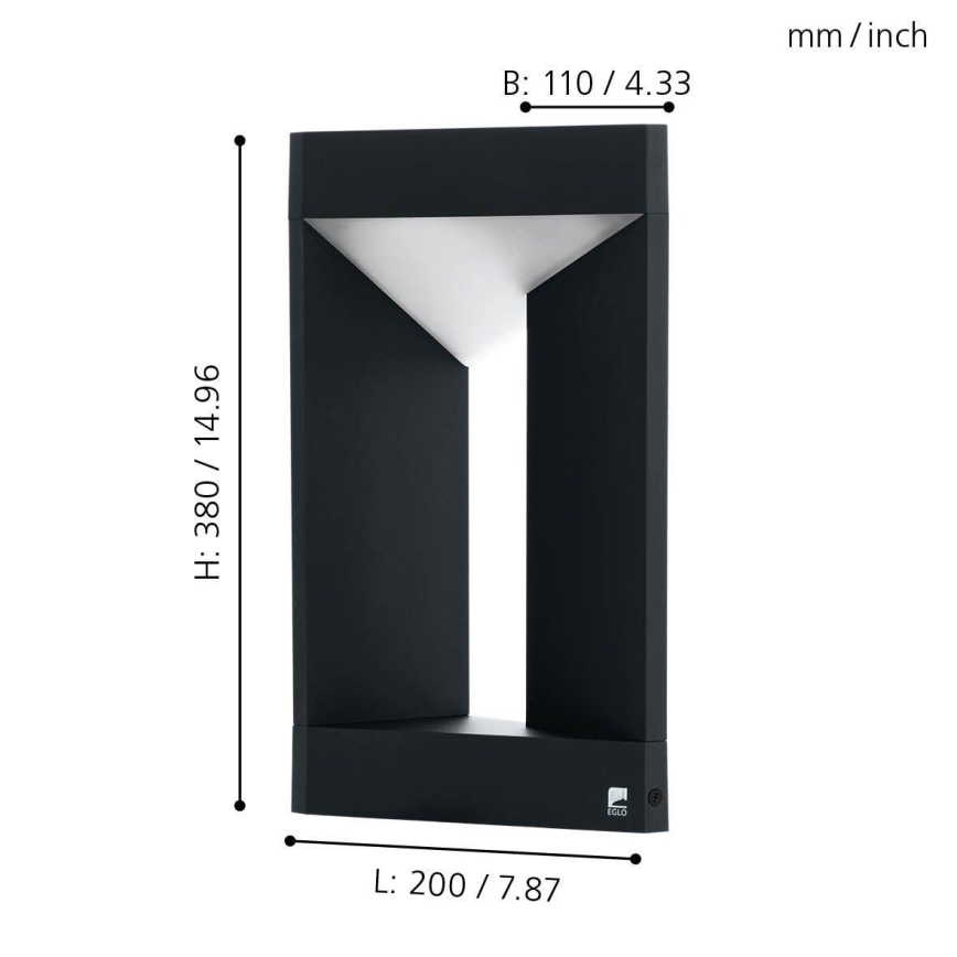 Eglo 98749 - LED āra lampa NEMBRO LED/10W/230V IP54