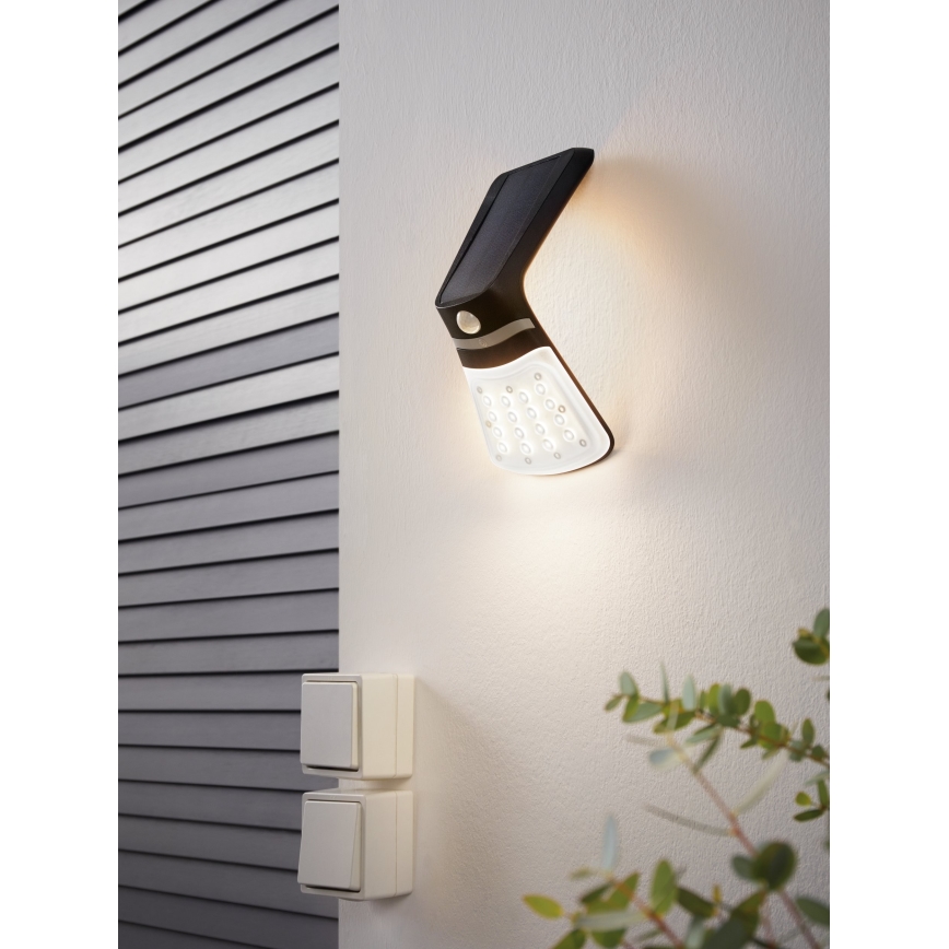 Eglo - Saules enerģijas lampa ar sensoru LED/2W/3,7V IP44