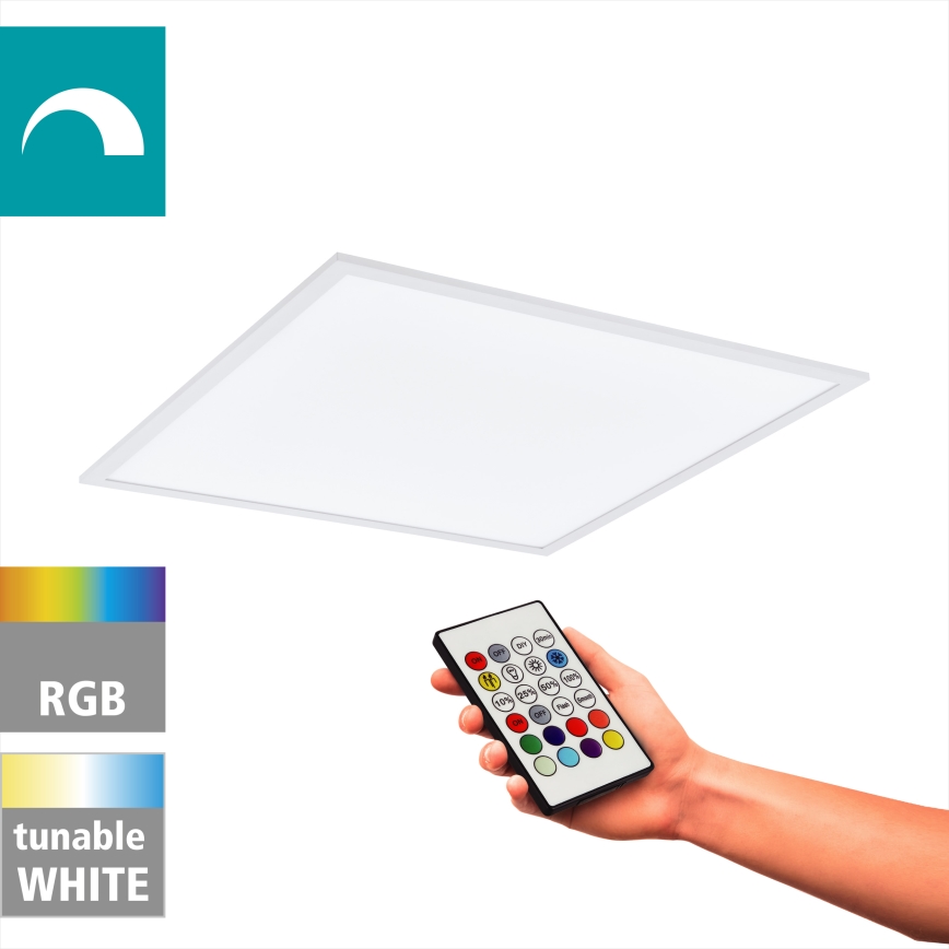 Eglo - RGBW Aptumšojama griestu lampa LED/32,5W/230V 2700-6500K 60x60 cm + tālvadības pults