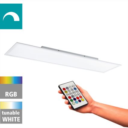 Eglo - RGBW Aptumšojama griestu lampa LED/32,5W/230V 2700-6500K 120x30 cm + tālvadības pults