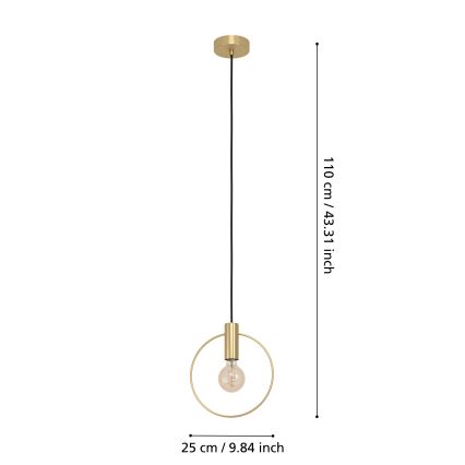 Eglo - Lustra ar auklu 1xE27/40W/230V