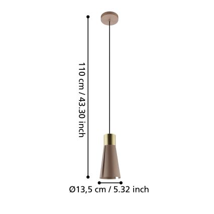 Eglo - LED Lustra ar auklu 1xGU10/4,5W/230V