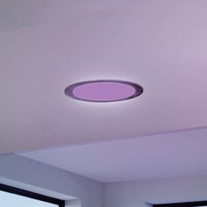 Eglo - LED vannasistabas iebūvējamais griestu gaismeklis ar regulējamu spilgtumu LED/16,5W/230V IP44 ZigBee Ø 21,6 cm